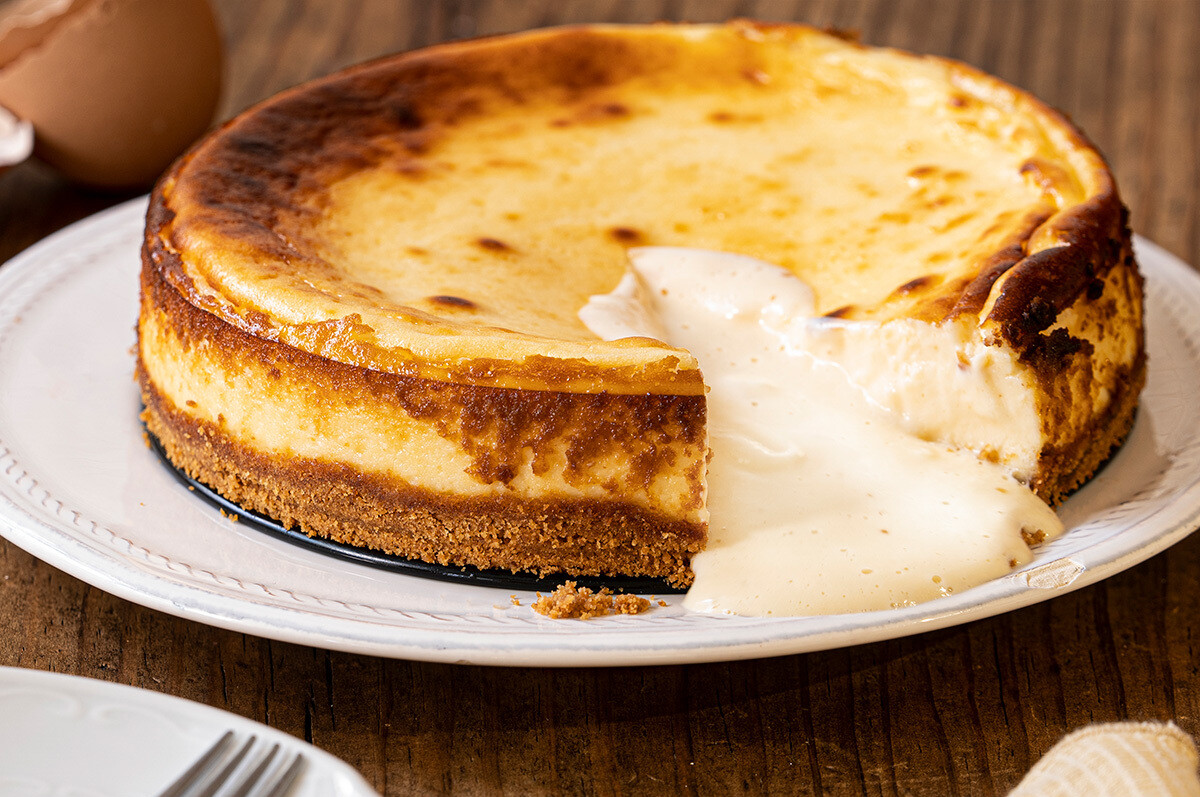 Tarta de queso fitness al horno
